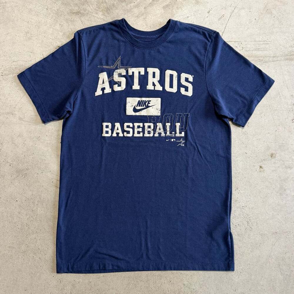 Nike Houston Astros MLB Graphic T-Shirt Navy Blue